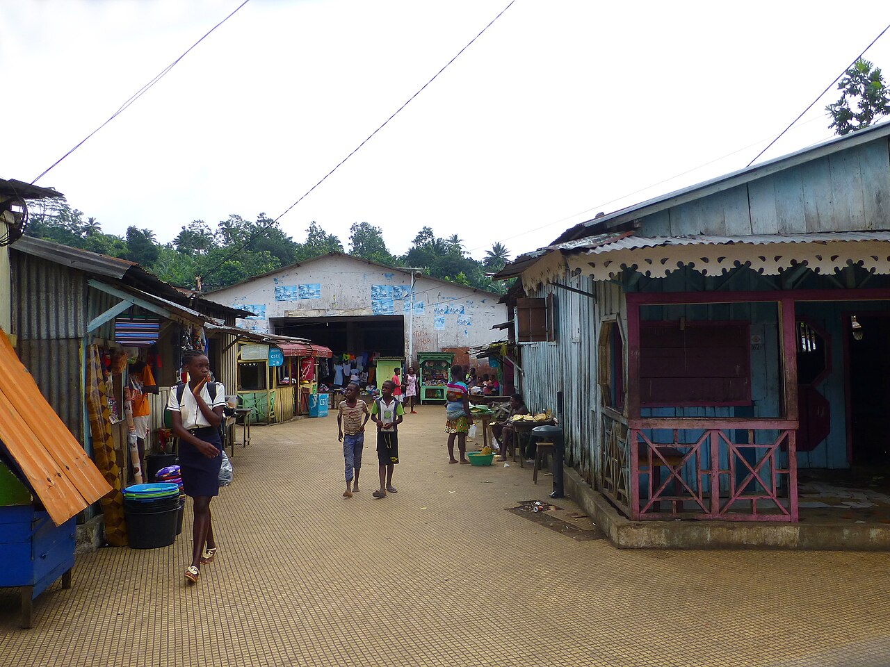 Magasins à São João dos Angolares (São Tomé)